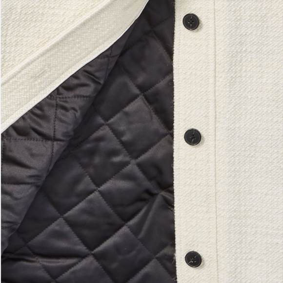 NWT Club Monaco Quilted Boucle Shirt Jacket Size SMALL - Picture 7 of 7